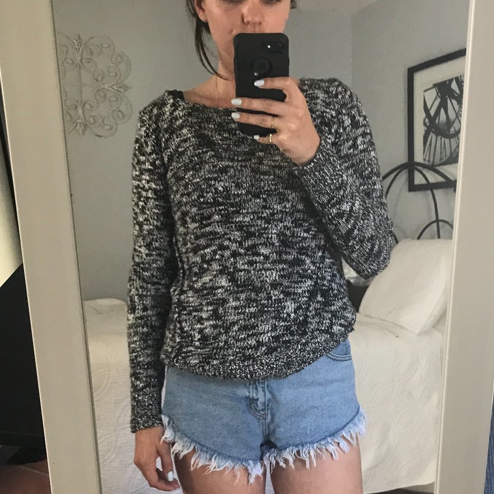 BP Nordstrom Black and White Sweater